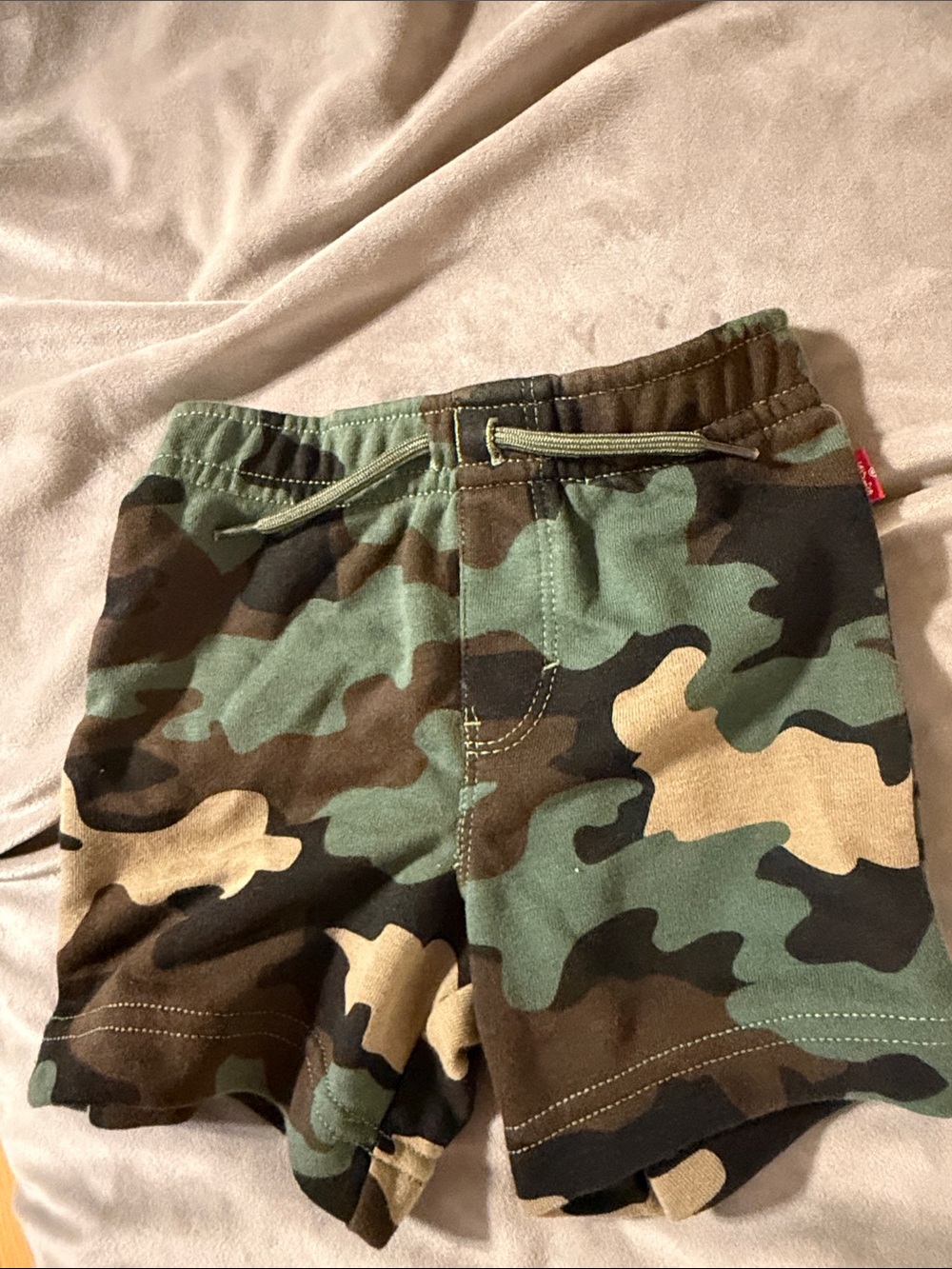 Levi's Boys Camo Pull-On Shorts - Green, Brown, Black